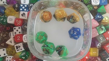 How Balanced are your dice? Simple trick to test for imperfections inside your role playing dice.