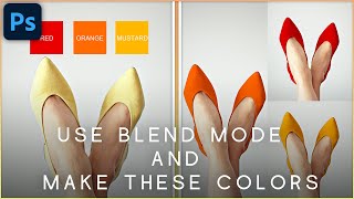 Use Blend Mode And Make These Colors 1 Minute Video Photoshop