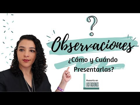 Video: Cómo Mostrar Observaciones