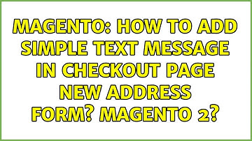 Magento: How to add simple text message in checkout page new address form? magento 2?