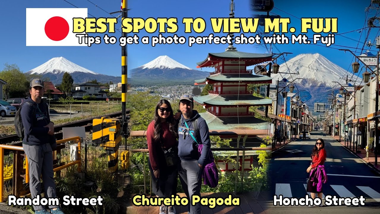 Mt Fuji Picture Spots | Honcho Street| Chureito Pagoda | Fujisan Rooftop Terrace | 🇯🇵 JAPAN