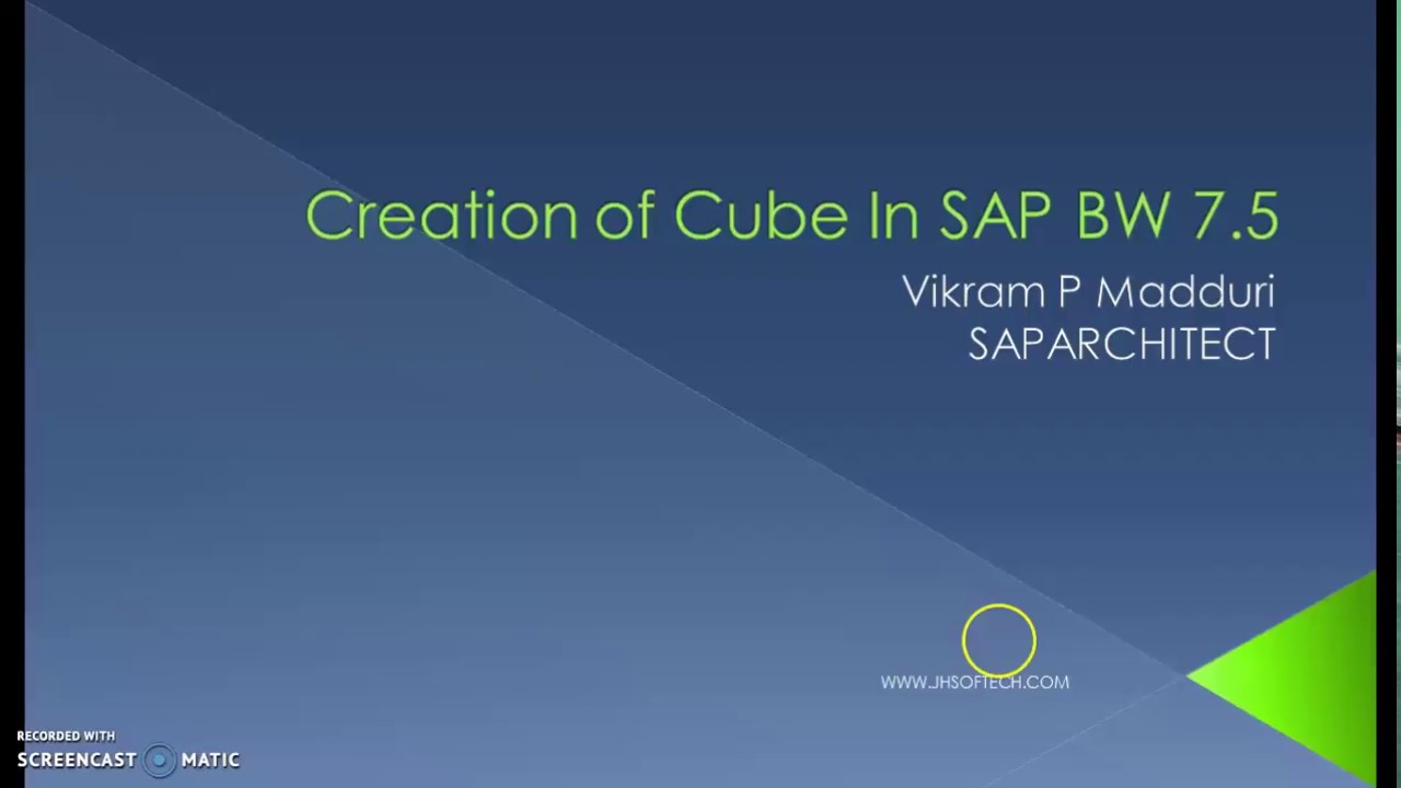 #04 SAP BW 7.5 Project 1 Part 1 - YouTube