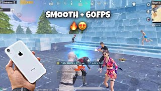 iPhone XR Smooth + 60 FPS Gameplay 🔥 / IOS 17 Pubg Test ❤️