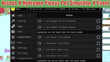 Arceus X Hydrogen Fluxus [🎄 Event] Pet Simulator X