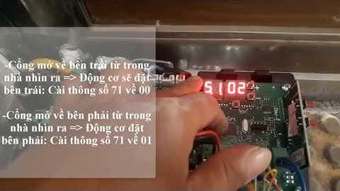 Hướng dẫn cài đặt Setup cổng trượt tự động BH30/ROGER - ITALI - [Smarthome Thái Nguyên]