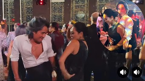 MC Kỳ Duyên khiêu vũ  “tay trong tay” cùng Trịnh Hội tại phòng tiệc huyền thoại New York