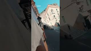 CRAZY Selfie Stick Shot in Italy! 📸 🇮🇹 with the @insta360 X3! #insta360 #NoDroneNoProblem ad