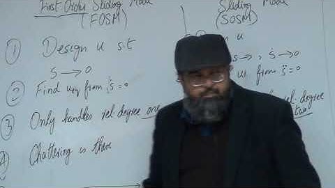 Sliding Mode Control Lecture 11 (part 1)