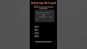 ⚡Test your C skills!! #cprogramming #codingquiz #cquiz #learnc #programmer