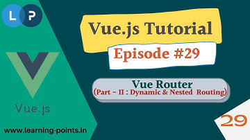 Nested Routing and Dynamic Routing | Vue Router |  Complete Vue JS course | Learning Points