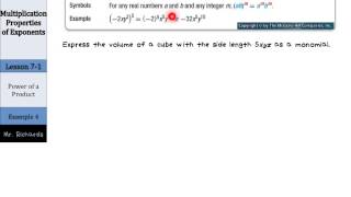 Multiplication Properties of Exponents