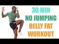 No Jumping Belly Fat Workout/ 30 Minute Flat Belly Workout