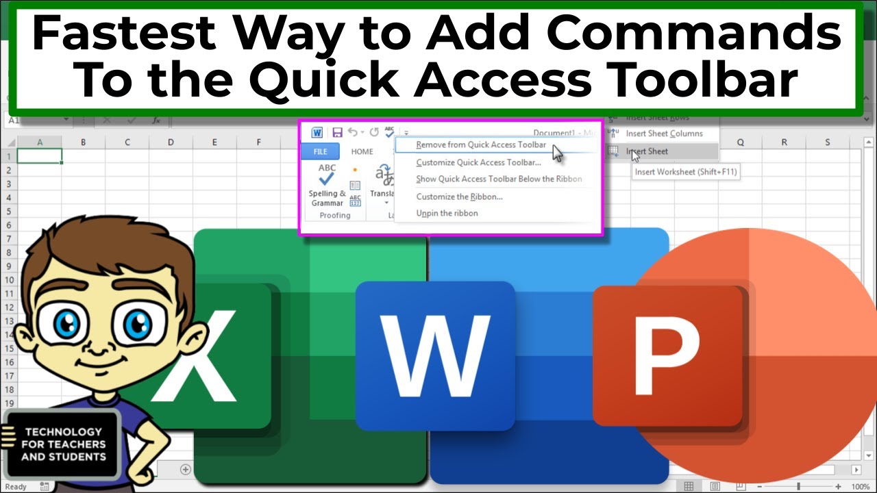 Quickly Customize the Quick Access Toolbar in Excel, Word, and PowerPoint