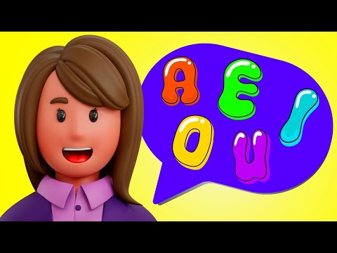 As vogais A E I O U | Compilado de vídeos das vogais | Aprender a ler e escrever | Sílabas simples