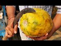 Fruit Ninja of Papaya Cutting Skills | Amazing Fruits Cutting Skills  of Indian Street Food Vendor