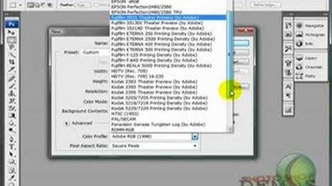 Easy Photoshop Tutorial: Create a new document.