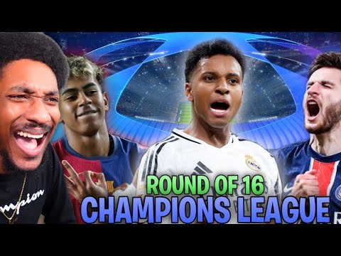 BRONCO MADE IT IN A KYLERZZ VIDEO! | Champions League Round of 16 in a nutshell .EXE Reaction! 😂