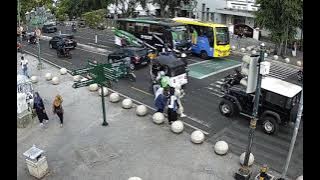 Jogjakarta street view on the morning
