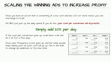 12 Lesson 12   How to Scale a Winning Ad from Dan Henry on Vimeo