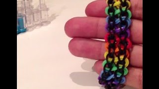 Браслет Двойная Бесконечность, Радужки Rainbow Loom