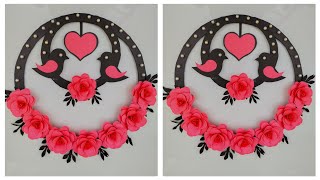 Best Paper Craft Home🏡💕 Decoration l paper flower Wall Hanging l Diy room decor l wall decor ideas🖼️