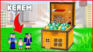 KEREM KOMİSER SANDIĞIN İÇİNE EV YAPTI! 😱 - Minecraft ZENGİN FAKİR HAYATI