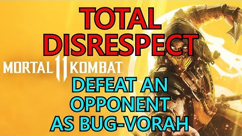 Mortal Kombat 11: Total Disrespect Trophy Guide