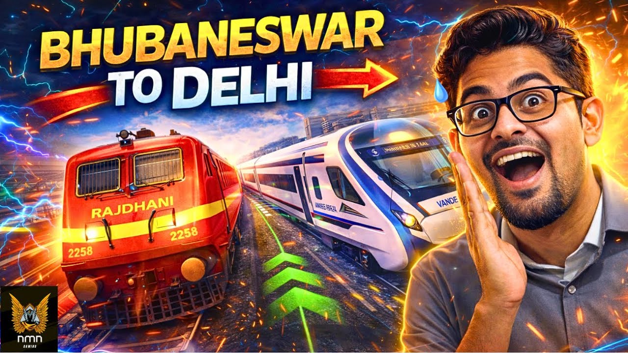 Bhubaneswar → Delhi 🚄 Rajdhani Aur Vande Bharat Ki Takkar in indian train simulator 