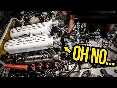 Installing My Cheap Lamborghini’s Transmission Was A NIGHTMARE