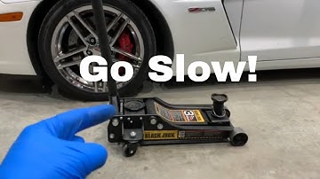 Hydraulic Jack Release Valve - let it down slowly!