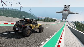 Epic high speed car jumps #266 BeamNG Drive