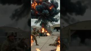 Explosive Attack on the Air Base#shortvideo #shorts #shortsfeed # #viral