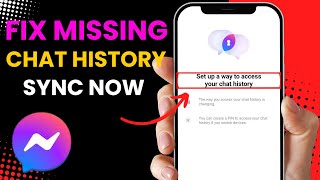 NEW* How To Fix Missing Chat History Sync Now In Messenger (UPDATED)