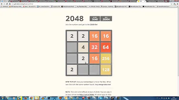 Como ter chance no jogo 2048?