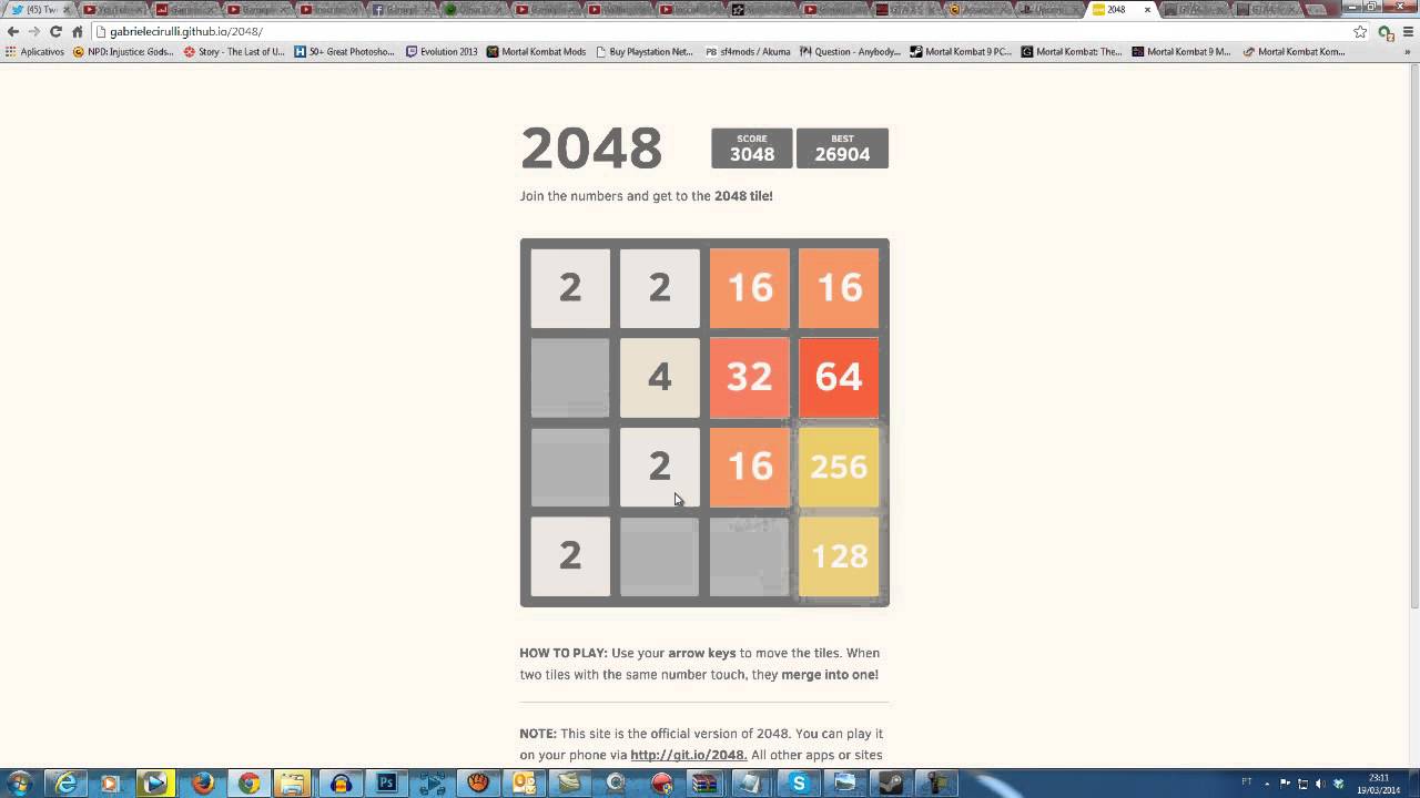 Como ganhar no jogo 2048 