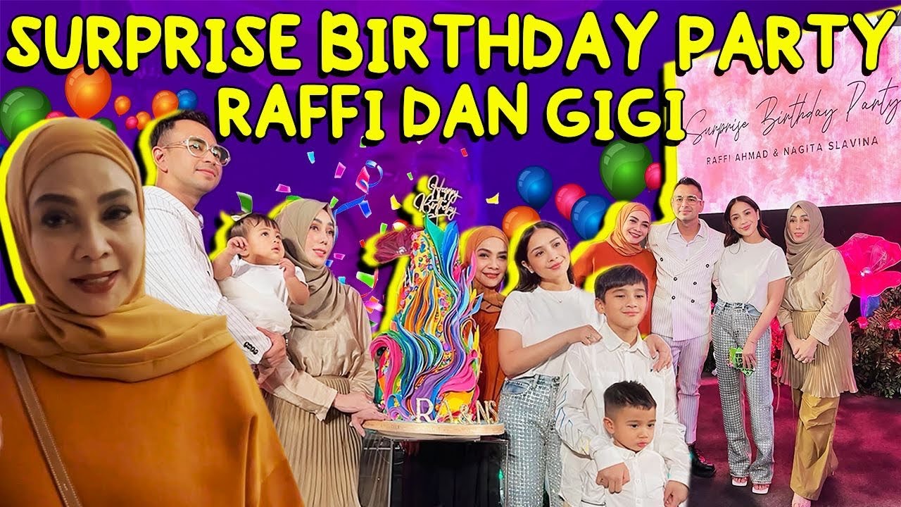 MAMA RIETA KE SURPRISE BIRTHDAY PARTY RAFFI&GIGI BANGGA BGT AJJA NYANYI LAGU SPECIAL UNTUK PAPA MAMA
