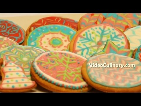 Sugar Cookies Decorated With Royal Icing Recipe Video Culinary-11-08-2015