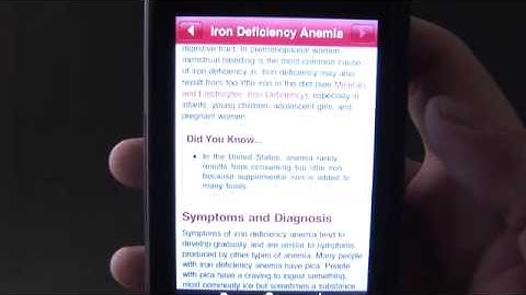 Merck Manual for iPhone and iPod Touch Video Review