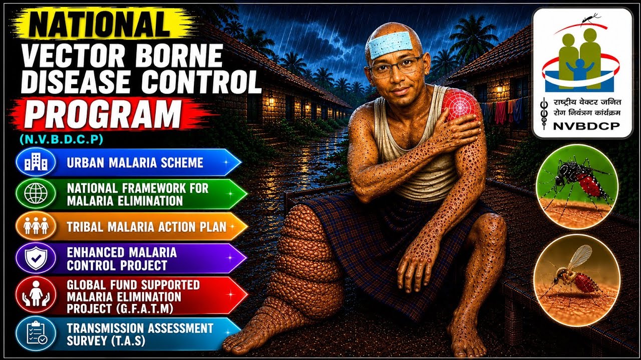 National Vector Borne Disease Control Program | NVBDCP | Urban Malaria Scheme | Arpits PSM made easy