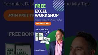 Excel in EXCEL Today! https://www.myexcelonline.com/free-excel-productivity-tips-webinar/