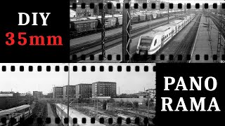 بانوراما فيلم مقاس 35 مم مع كاميرا متوسطة الحجم من ثلاثينيات القرن العشرين (6 × 9 سم)