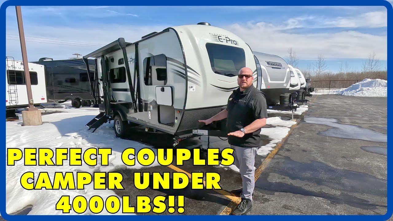 The PERFECT Couples Camper Under 4000lbs! 2024 Forest River Flagstaff E-Pro E19FBS