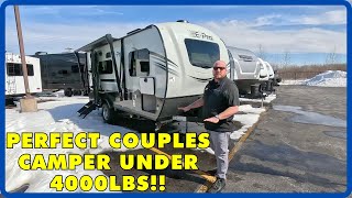 The PERFECT Couples Camper Under 4000lbs! 2024 Forest River Flagstaff EPro E19FBS