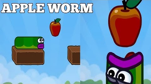apple 🍎 worm guide 1-6 level logic puzzles