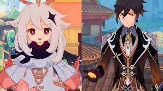 Paimon is shocked that Zhongli finally has Mora 😂 @AbyssBreakdownYT