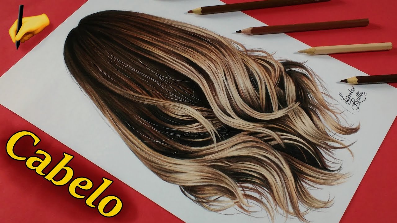 Como desenhar cabelo realista de 2 maneiras, de caneta e de lápis