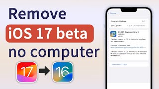 How to Remove iOS 17 Beta without Computer - Without Data Loss screenshot 5