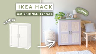 IKEA HACK Brimnes Schrank Makeover mit Geflecht by schere leim papier 3,656 views 2 months ago 4 minutes, 18 seconds