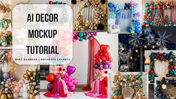 How I Use AI to Create Party Backdrop Mockups (Easy Tutorial for Balloon Artists + Party Planners)