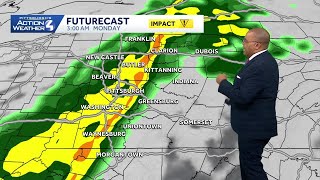 December 28 Forecast: Rain to snow and windy for Monday in Western PA